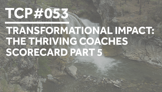 #053 – Transformational Impact: The Thriving Coaches Scorecard Part 5 – Thriving Coaches Podcast