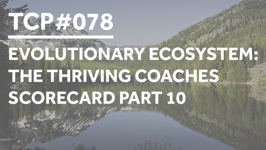 #078 – Evolutionary Ecosystem: The Thriving Coaches Scorecard Part 10 – Thriving Coaches Podcast