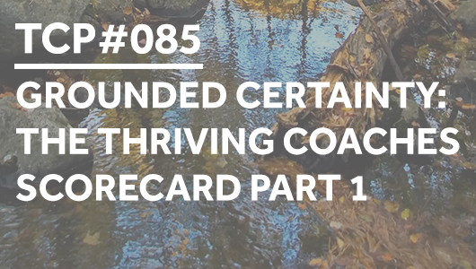 #085 – Grounded Certainty: The Thriving Coaches Scorecard Part 1 – Thriving Coaches Podcast