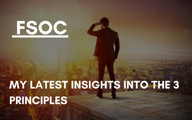 FSOC – My latest insights into the 3 principles